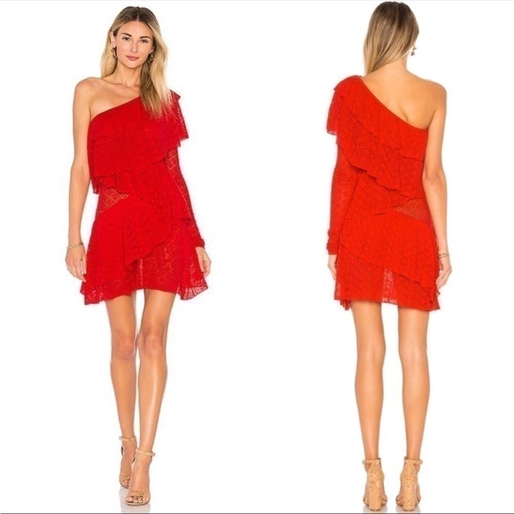 House of Harlow 1960 x revolve Aries red mini dress size small - Picture 1 of 12